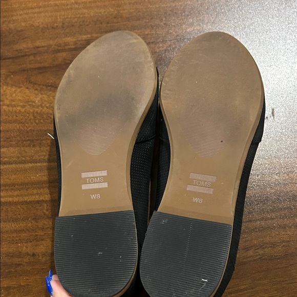TOMS Women's Classic Jutti Neat Black Flats - Picture 9 of 9